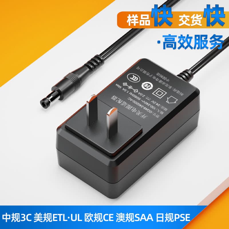 Chinese Standard 24V2A Power Adapter Manufacturer, Universal Power Adapter for Water Purifiers, Surveillance Cameras, and Other Devices