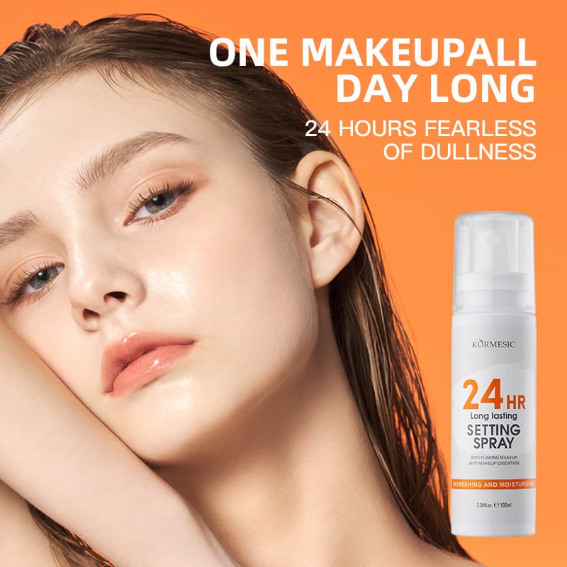 Amazon's best-selling KORMESIC 24h setting spray, a moisturizing cross-border e-commerce product, is available from manufacturers and wholesalers.