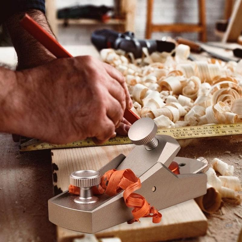 Woodworking planer mini aluminum alloy hand planer DIY carpenter tools European flat planer bottom edge woodworking trimming planer