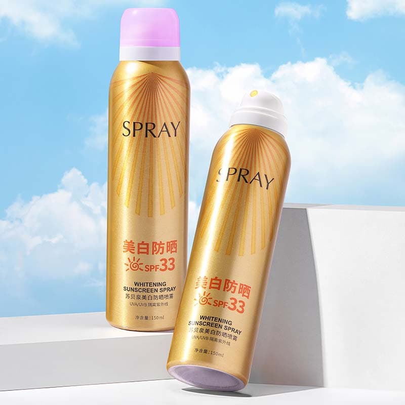 Gold Can Whitening Sunscreen Spray UV Protection Spray for Women Factory Wholesale Authentic Drop Shipping