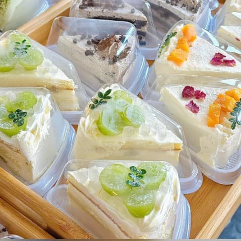 6 Inch 8 Inch Cream Mousse Triangle Cake Box Slice Durian Mille Crepe Tiramisu Thickened Dessert Takeaway Box