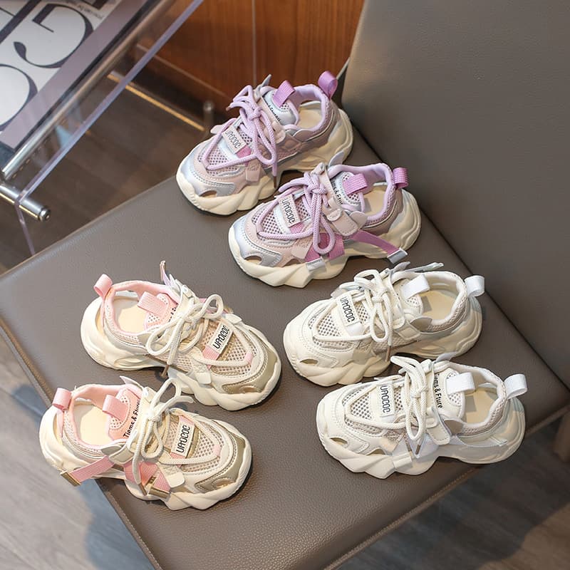 Girls' Sports Sandals 2026 Summer New Children's Bow Versatile Casual Shoes Student Non-Slip Beach Sandals