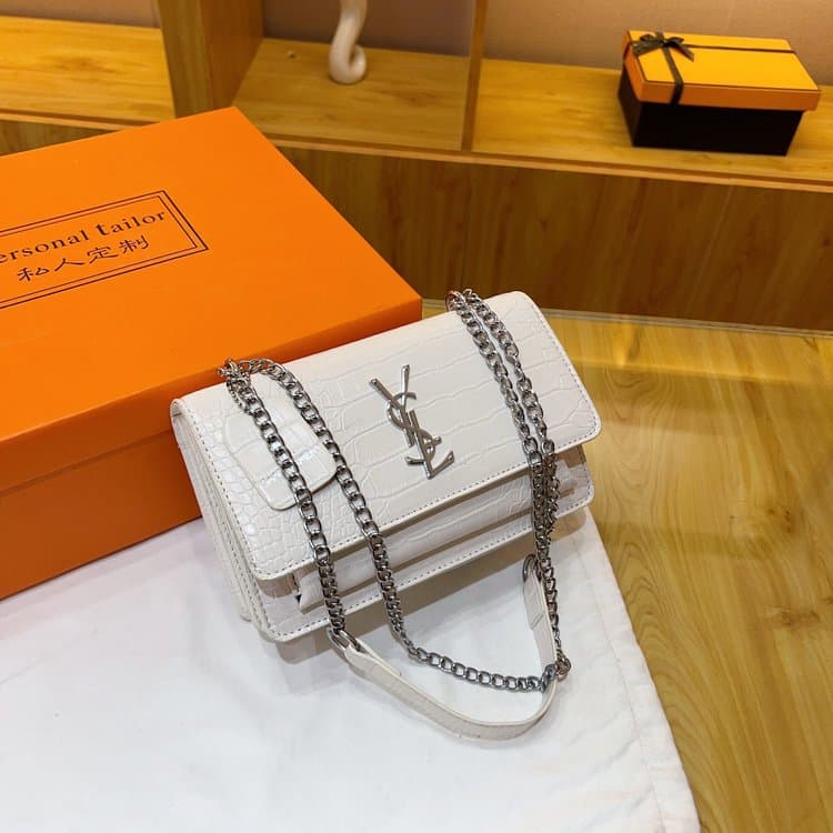 New Chain Square Bag Trendy Underarm Bag Shoulder Crossbody Bag Birthday Gift Versatile High Version Light Luxury