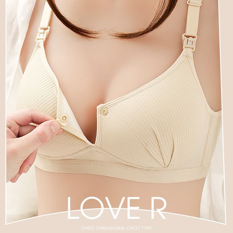 Southeast Asian Cross-Border Manufacturer Direct Sales Nursing Bra, Anti-Sagging, Wire-Free, Thin Style Maternity Nursing Bra