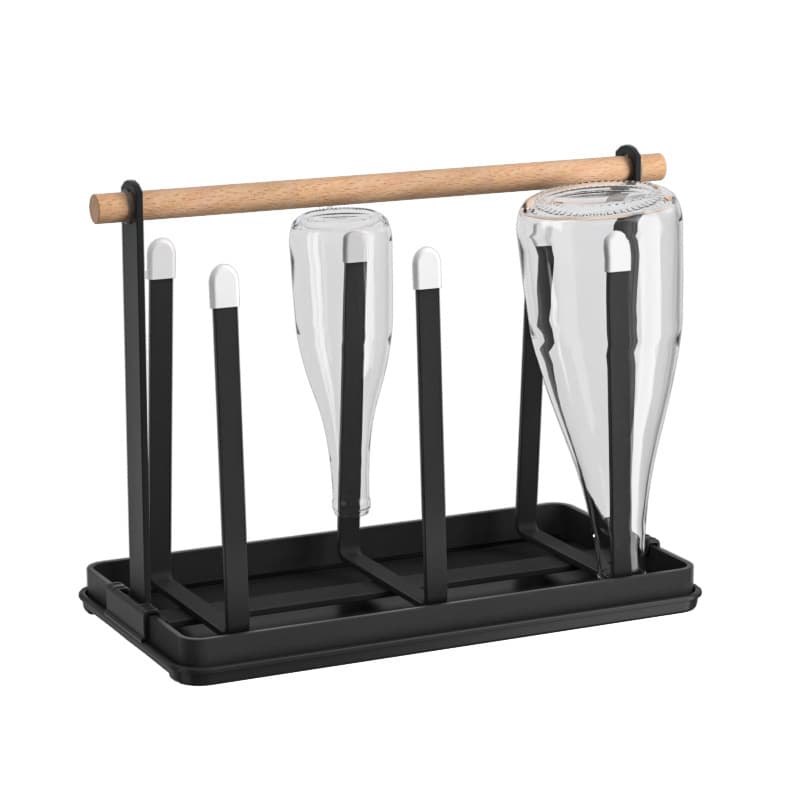 Amazon New Product Soda Bottle Holder with Drip Tray, Household Drying Cup Rack for Cross-Border Exclusive Packaging