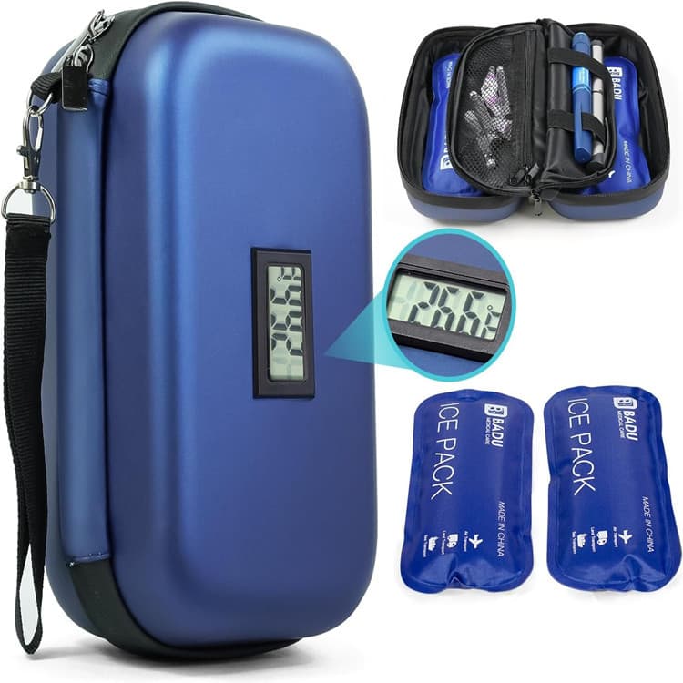 Amazon's popular EVA insulin bag, medicine refrigerated storage box, portable outdoor PU insulin refrigerated bag