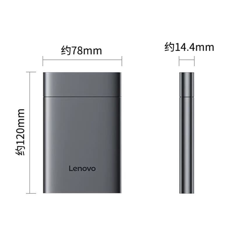 Lenovo F509 1TB 2TB Portable Hard Drive USB 3.0 High-Speed 1TB External Hard Drive