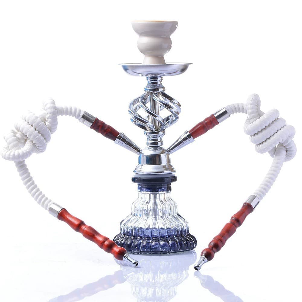 Cross-border Arabic Hookah Set Small Single and Double Pipe Shisha Water Pipe Best Selling for Bars