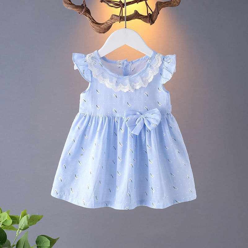 Baby Girl Summer Dress Infant Vest Dress Princess Dress Cotton 0-1-2-3 Years Old Children Girls Skirt Thin 4