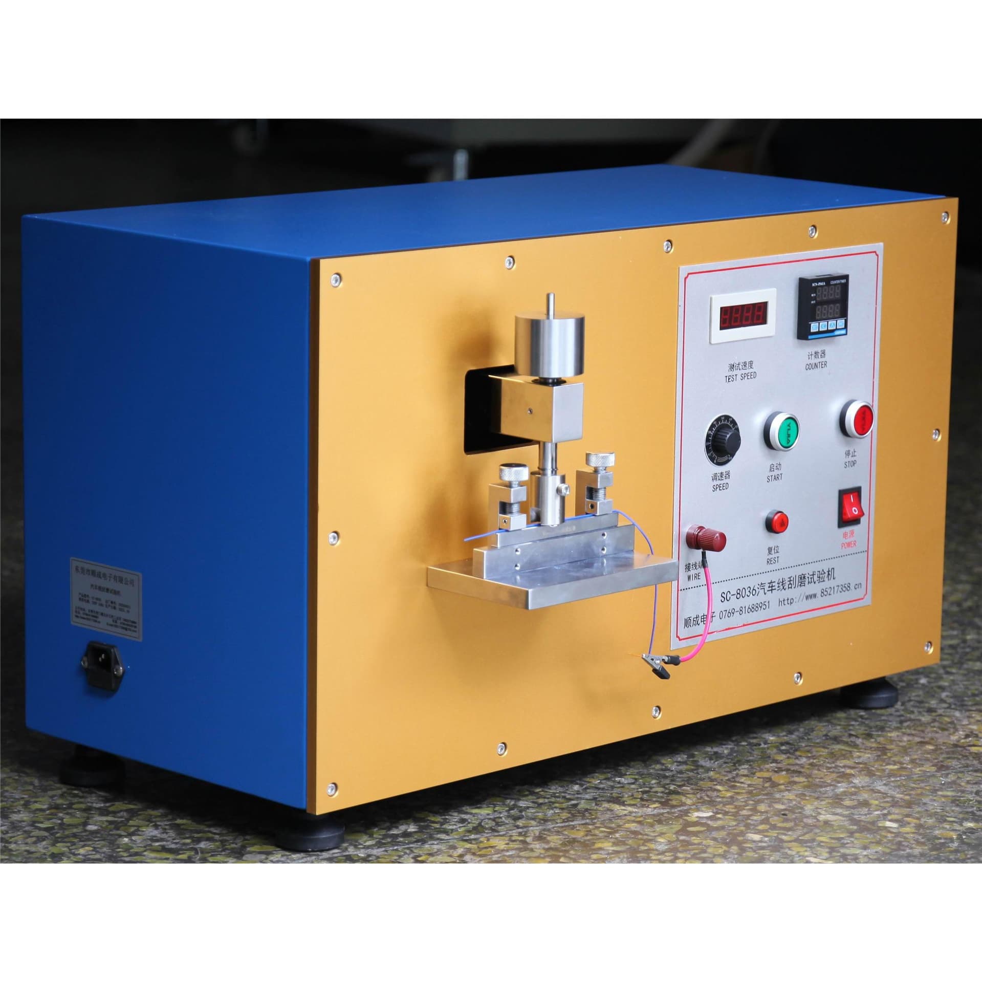 Low Voltage Automotive Wire Scratch Resistance Tester Surface Insulation Scratch Resistance Tester Wire Wear Tester