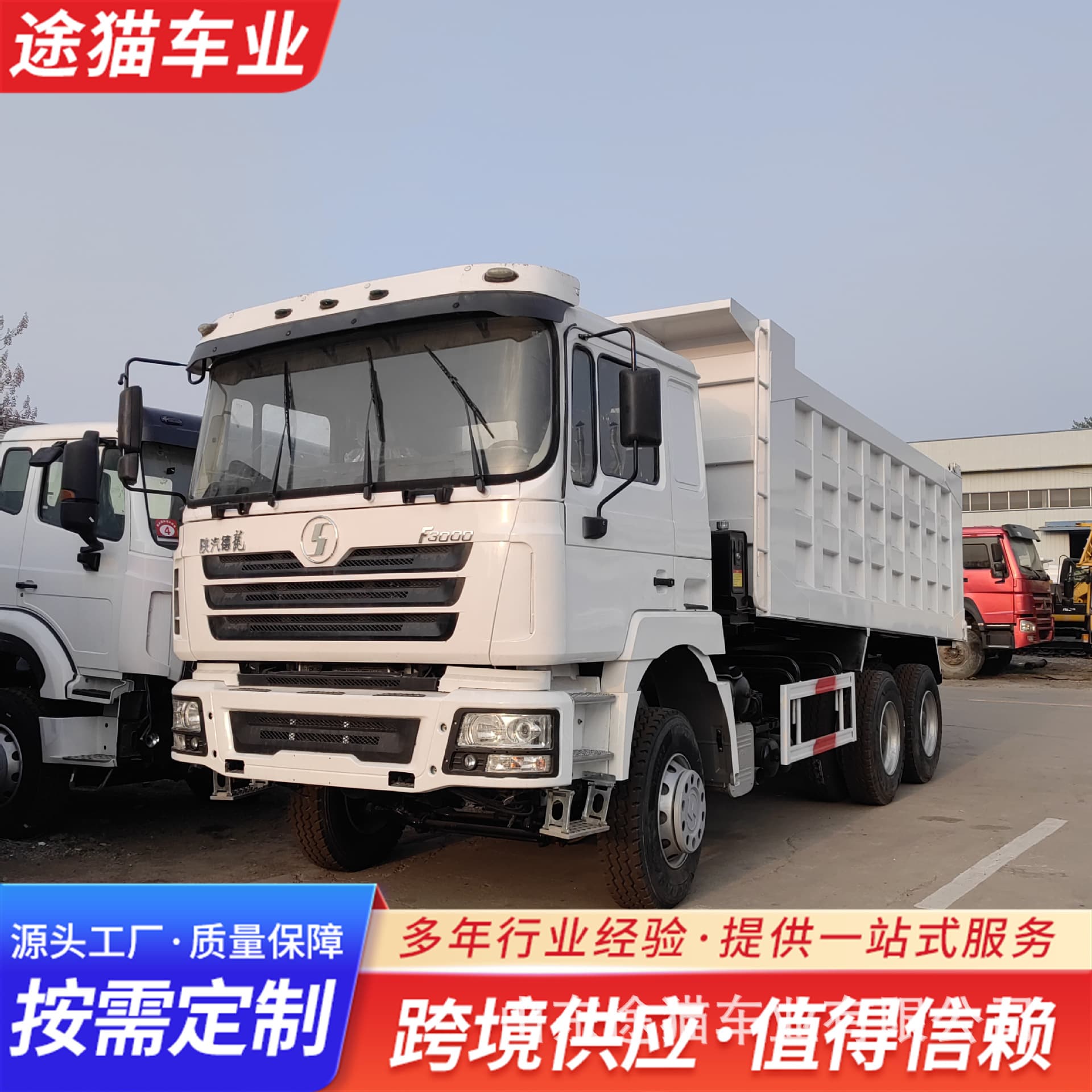 Shaanxi Delong F3000 Heavy Truck Rear Dump Truck 6*4 Rear Eight-Wheel Dump Truck