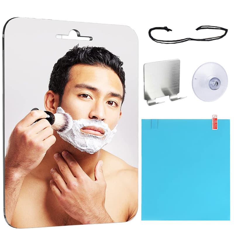 Oversized 30X20CM anti-fog acrylic shatter-resistant acrylic shaving bathroom shower mirror paper box set