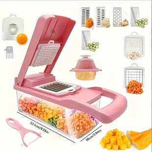 Amazon Kitchen Gadget Multi-Function Vegetable Chopper, Dicer, Shredder, Grater, Slicer