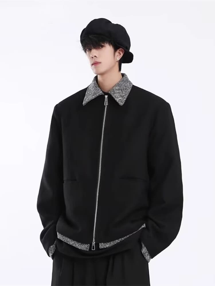 Korean style high-end small fragrance jacket for men and women high street fashion brand ins handsome casual retro jacket