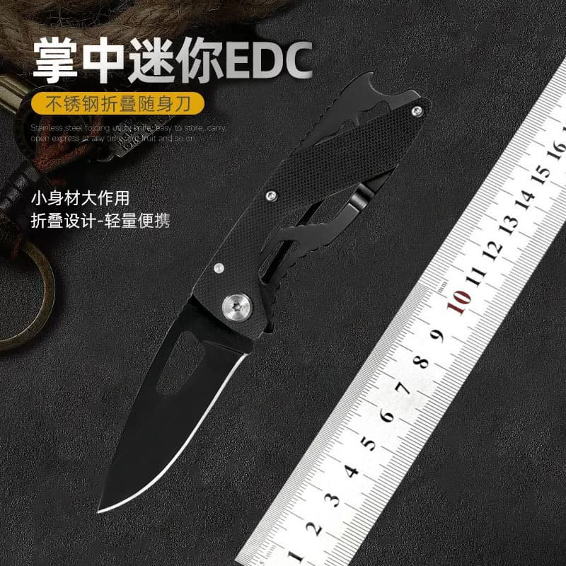 Cross-border high-hardness wilderness survival self-defense folding knife G10 handle outdoor multi-functional portable folding knife 3