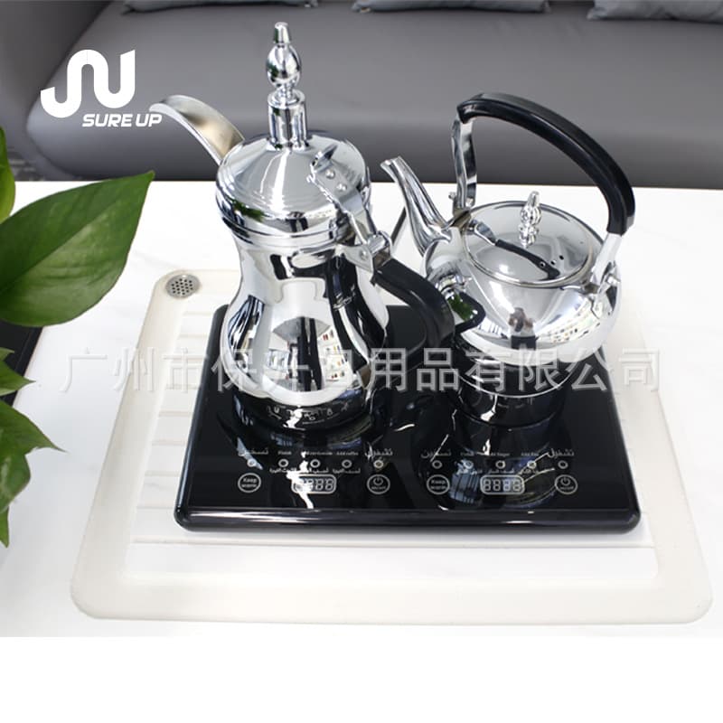 Factory Direct Smart Arabic Dallah Coffee Pot Set Stainless Steel Insulated + Teapot Set
