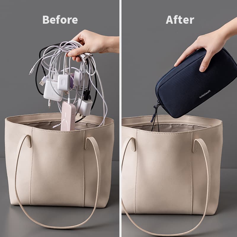 Cable Organizer Charging Accessory Bag Digital Charging Cable Storage Pouch Power Bank DJI Pocket 3 Camera Bag