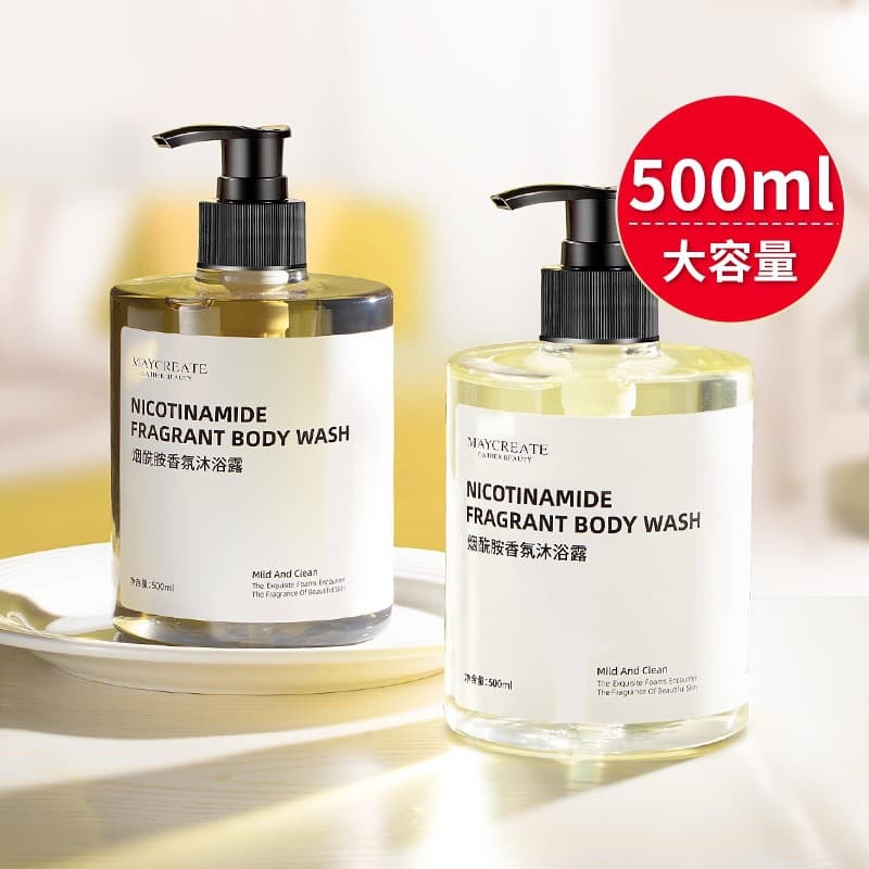 Jianmei Chuangyan Niacinamide Fragrance Shower Gel 500ml Shower Cream Long-lasting Fragrance Moisturizing Hydration TikTok Same Style