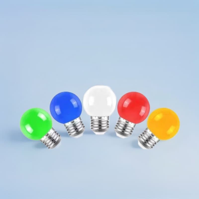 Colored bulb G45 festival atmosphere lamp small colored bulb