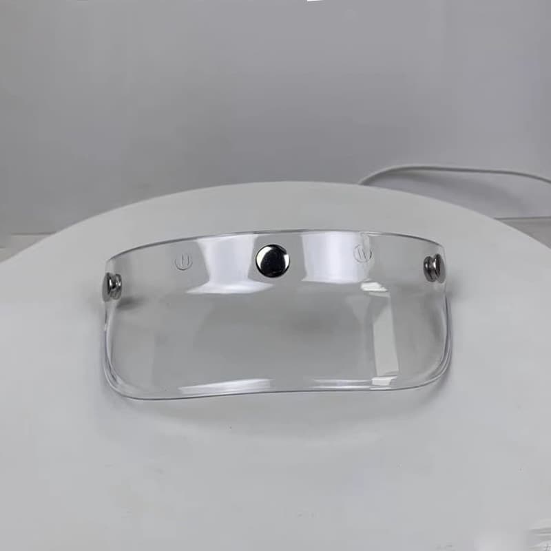 Retro Helmet Visor Three-Button Visor Motorcycle Helmet Sun Visor Sun Protection Small Shell Half Helmet Visor