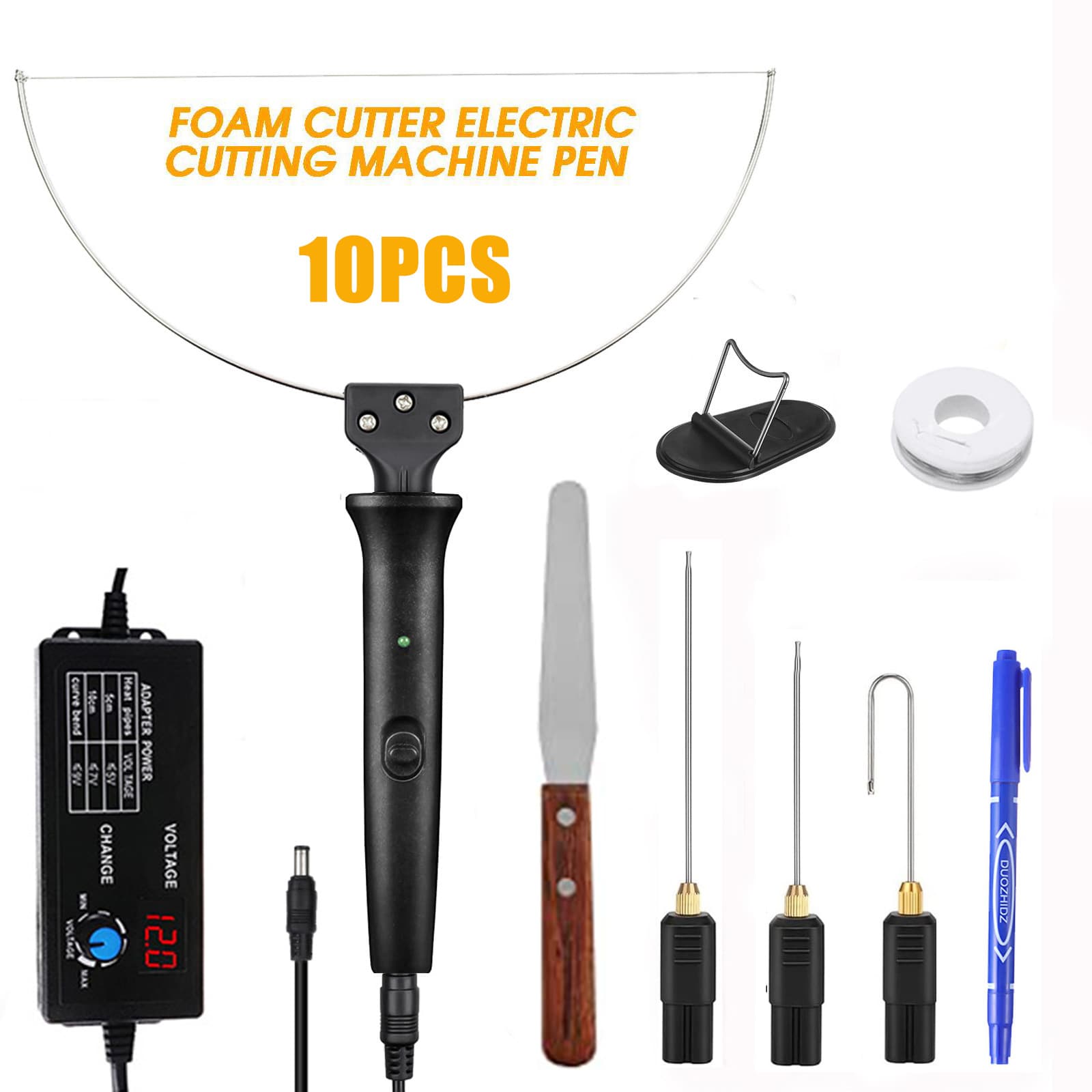 10-Piece Foam Cutting Set, Polystyrene Foam Cutting Pen, Temperature-Controlled Electronic Transformer Adapter