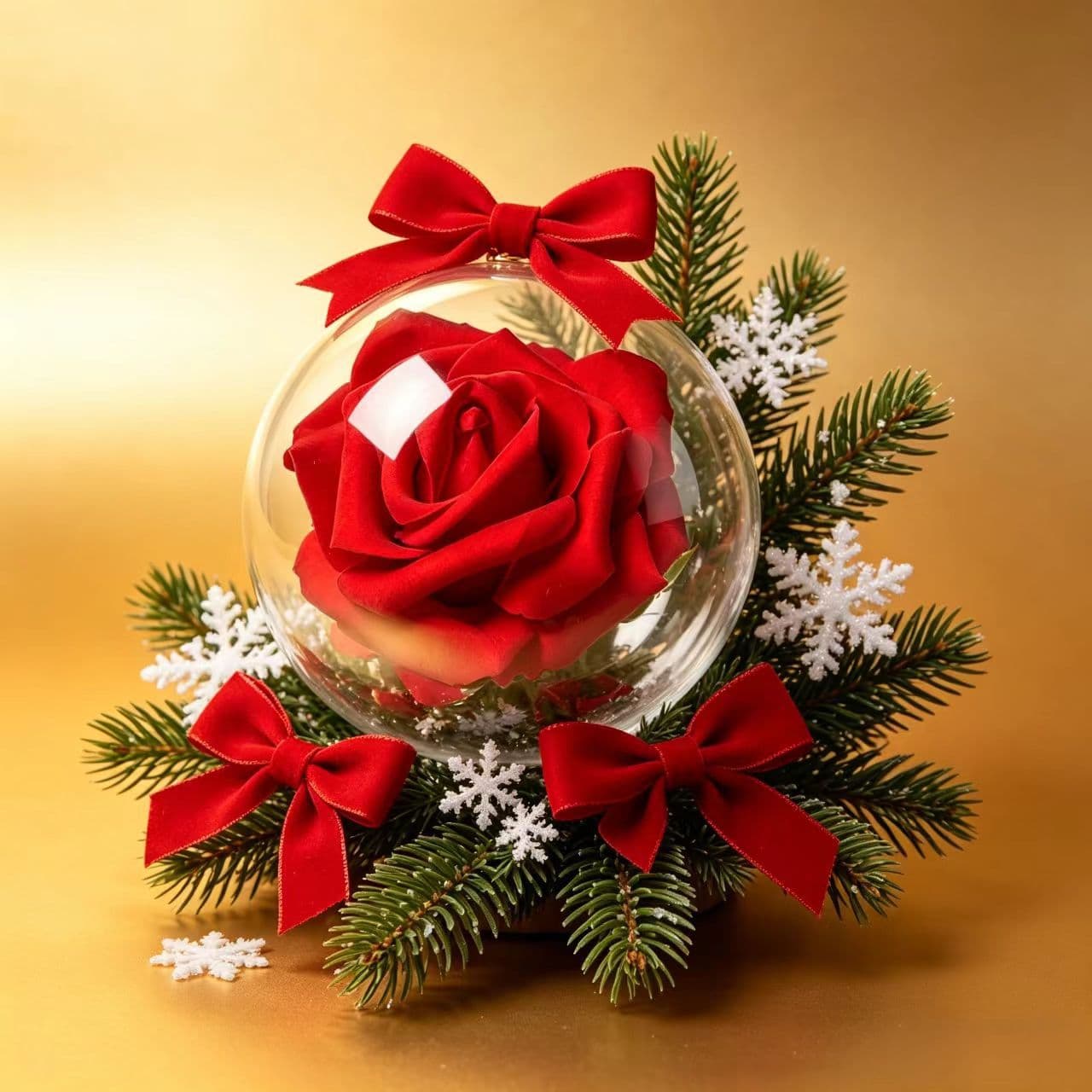Multi-color rose flower transparent Christmas ball plastic opening and closing hollow ball DIY festival hanging ball shopping mall window atmosphere