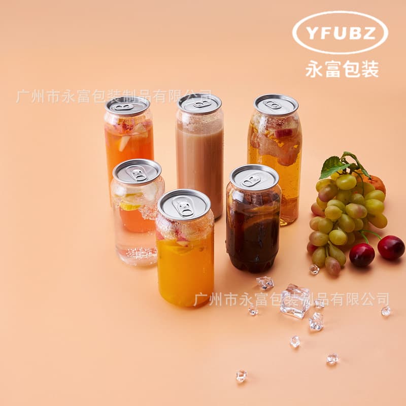 Factory Direct Wholesale PET Beverage Cans Milk Tea Bottles Plastic Cola Cans 330ml 400ml 500ml 650ml