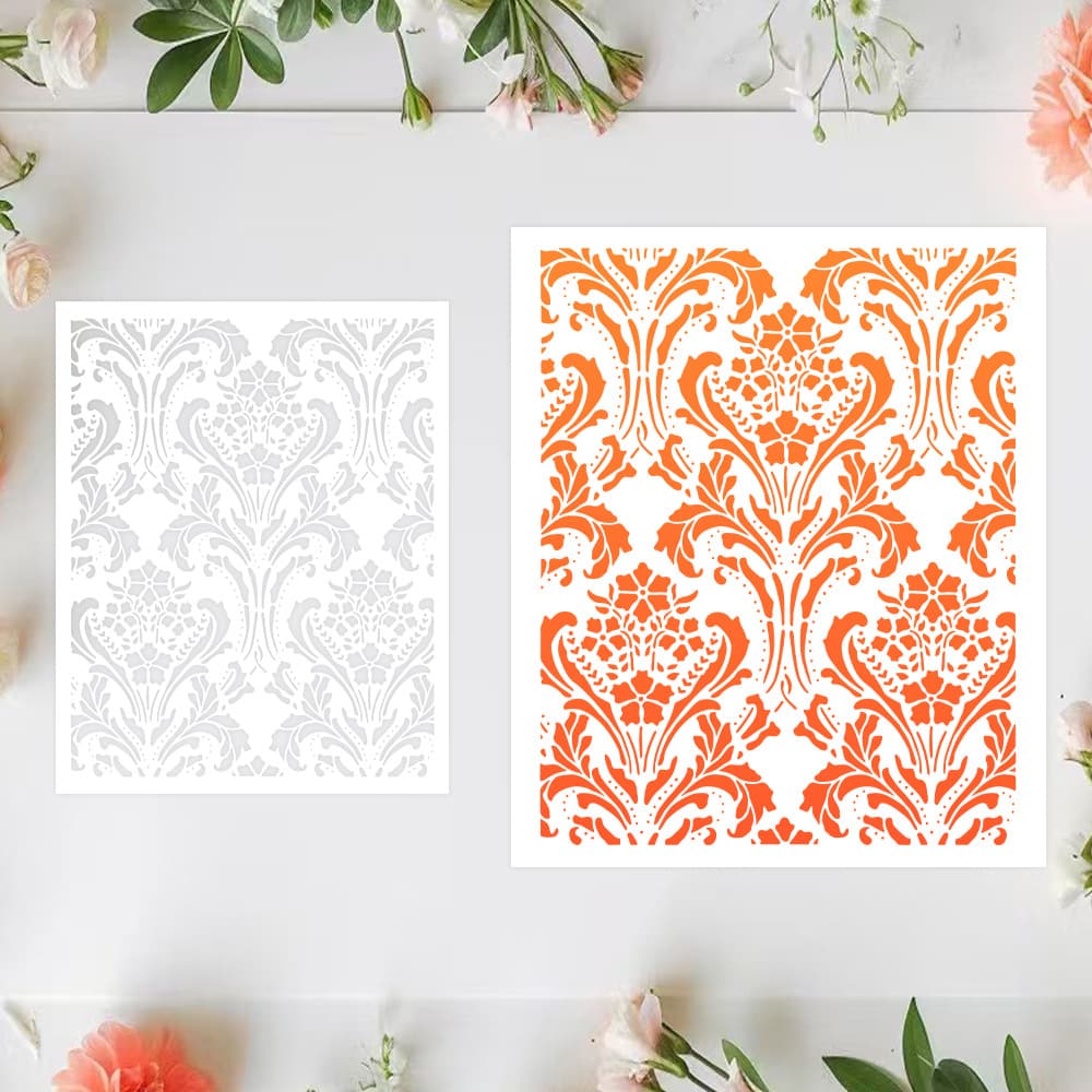 Hollow PET Stencil 20251121-7 Pattern for Journal Decoration, Spray Painting, Paper Craft, DIY Drawing, and Rubbing Board