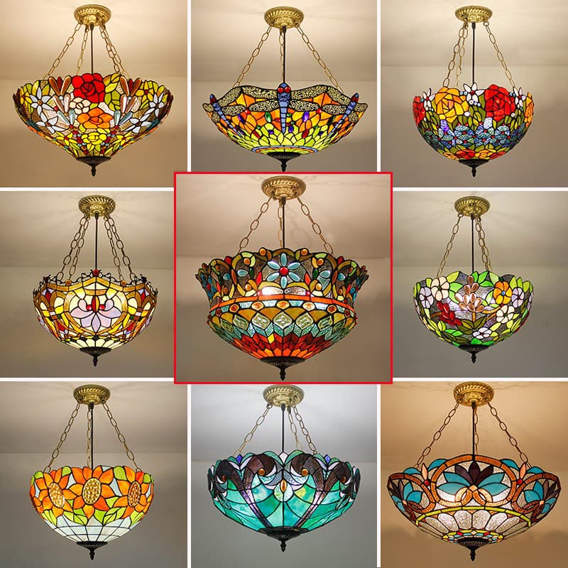 Free Shipping European Style Creative Chandelier Vintage Dining Room American Living Room Hallway Corridor Entryway Balcony Reverse Chandelier