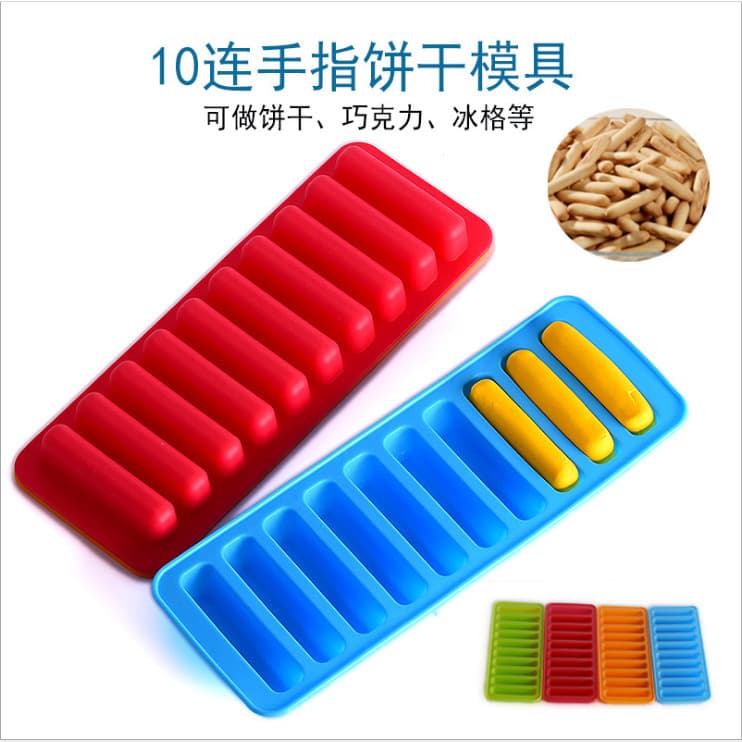 10-Pack Thumb Silicone Mold for Chocolate, Cookies, Cake Baking, Ice Cube Tray, and Clay Mold