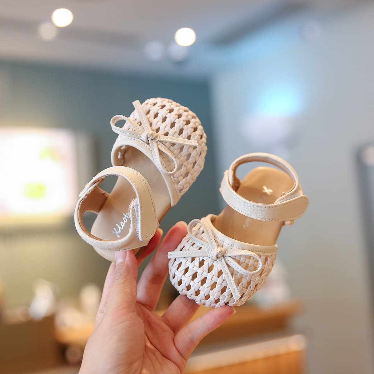 Baby Sandals, Infant Shoes, Girls Princess Shoes, Soft Sole Toddler First Walkers, Summer Closed Toe Anti-Kick Girls Shoes New
