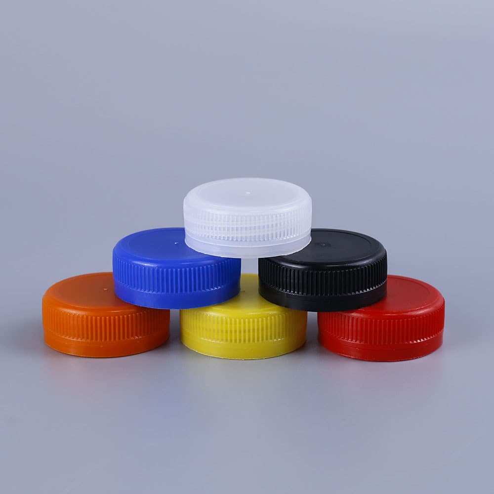 PE colored threaded bottle cap, 38mm diameter, for automotive windshield washer fluid bottle caps, packaging bottle plastic caps, colored bottle caps.