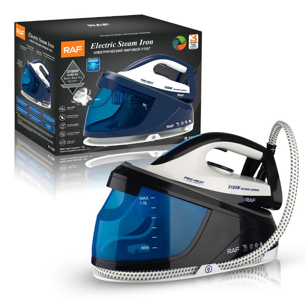 RAF European Standard Cross-border Pressure Steam Electric Iron with Hanging Bottle, Commercial and Household Garment Steamer, High-Power Iron