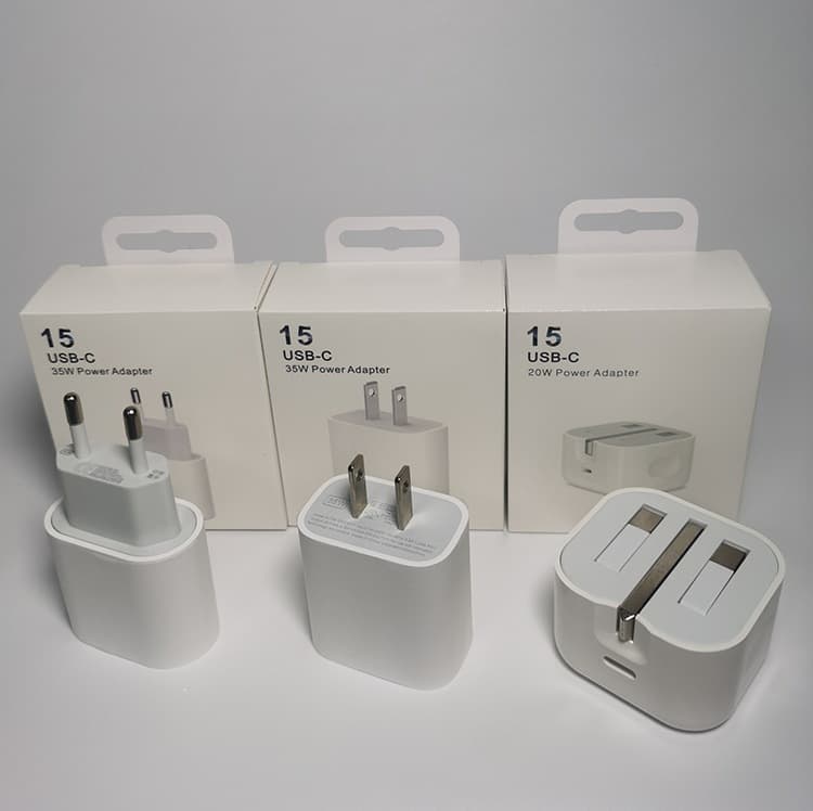 Suitable for Apple 15 fast charging PD20W charging head European standard 35W European and American standard British standard fast charging line fast charger 12W