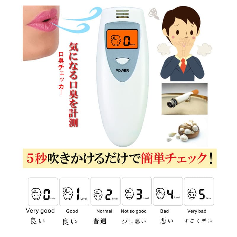 Original Japanese Export Bad Breath Detector Oral Odor Tester Portable Halitosis Meter