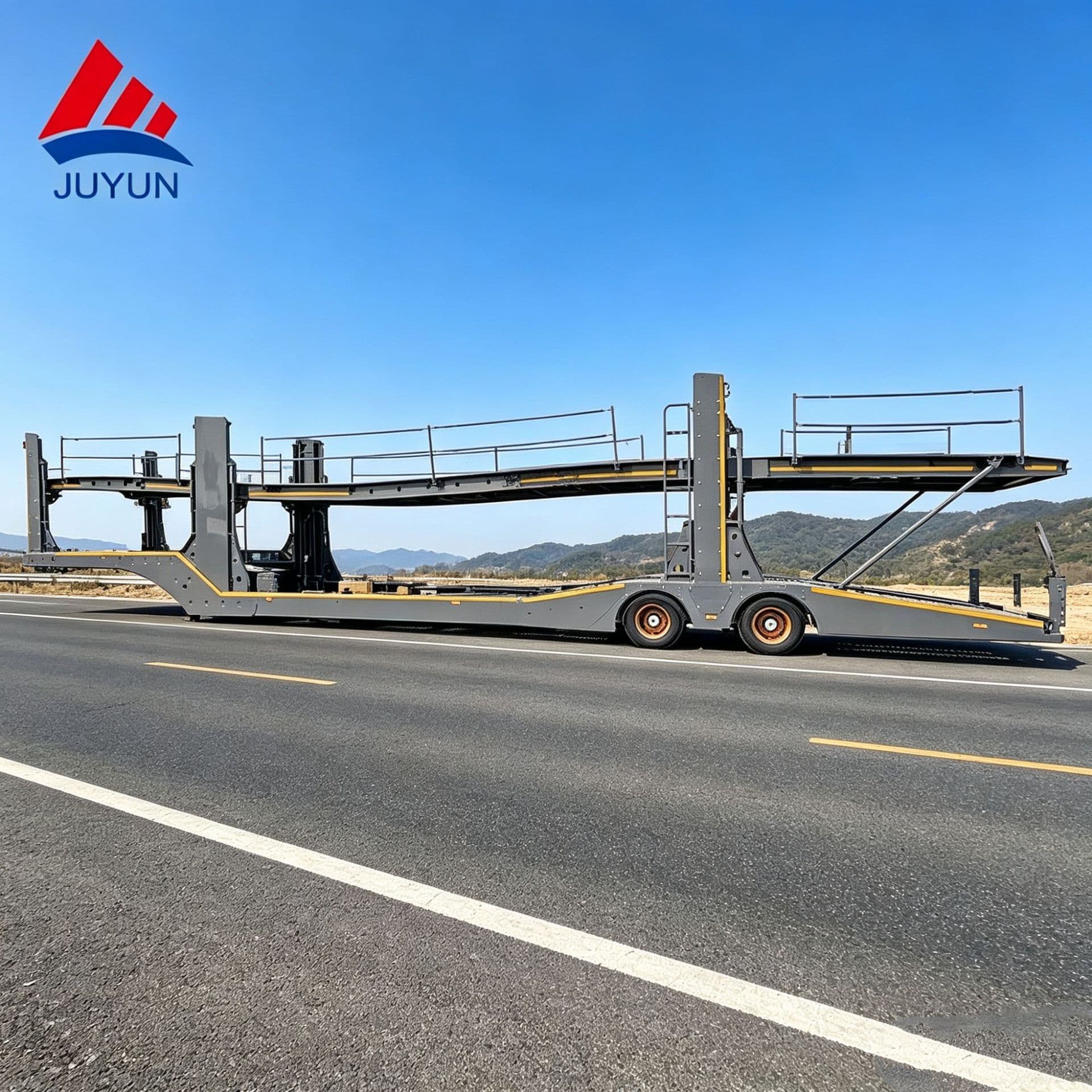 Export Car Transporter 6-Position 8-Position Car Transporter Semi-Trailer Galvanized Car Transporter Vehicle Transporter