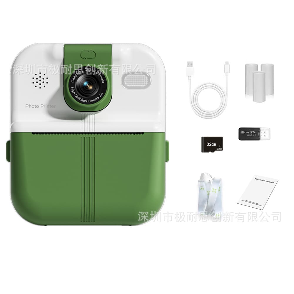 2025 New Private Mold P02 HD Kids Camera Print Photo Camera Polaroid with Error-Printing Function