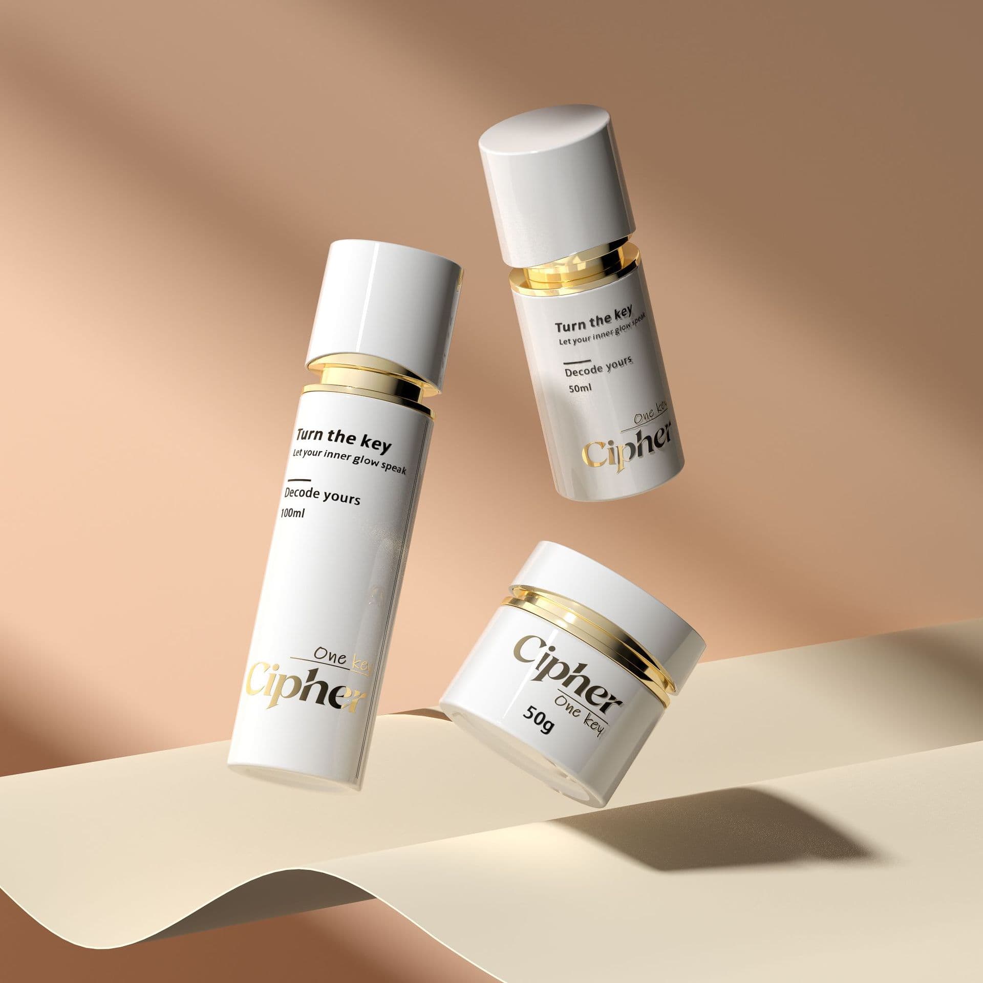 New Premium Skincare Set Bottles 100ml Lotion & Serum Pump Dispenser Bottles 50g Thick Bottom Cream Glass Jar
