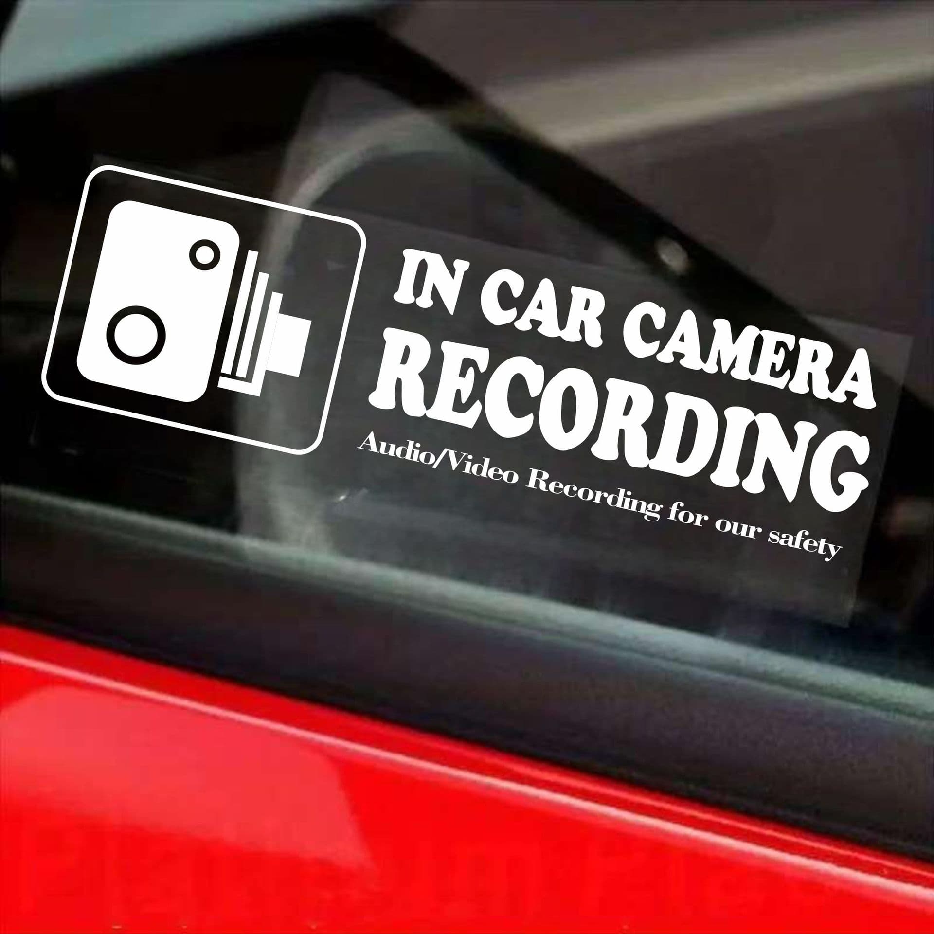 Cross-border 2025 new car camera recording stickers, window video recording transparent high-definition waterproof stickers.