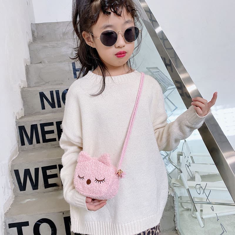 2024 fashionable new trendy children's crossbody bags, girls' coin purses, cartoon cute shoulder bags, rabbit small crossbody bags