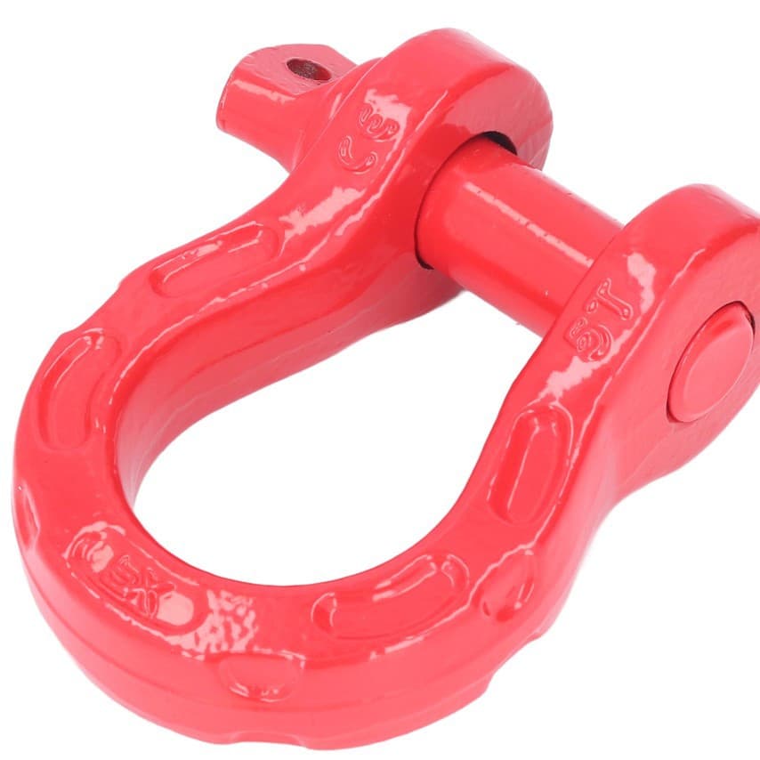 Vehicle Tow Strap U-Shaped Hook Tow Hook Off-Road Towing Belt with Shackle for Jeep Wrangler Front and Rear Bumpers