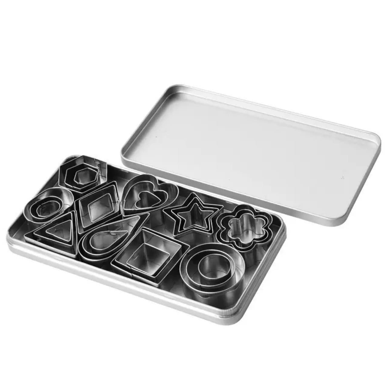 Amazon Stainless Steel Mini Cookie Mold 30PC Tinplate Box Cookie Mold Mini Fondant Cookie Mold