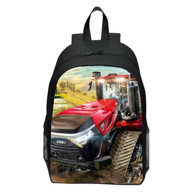 Farming Simulator Kids Backpack for Primary, Middle, and High School Students - Fashionable DIY Customizable Backpack