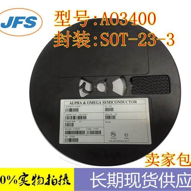 MOSFET AO3400 Marking AOLA A09T Large Chip Large Size Surface Mount Power MOSFET