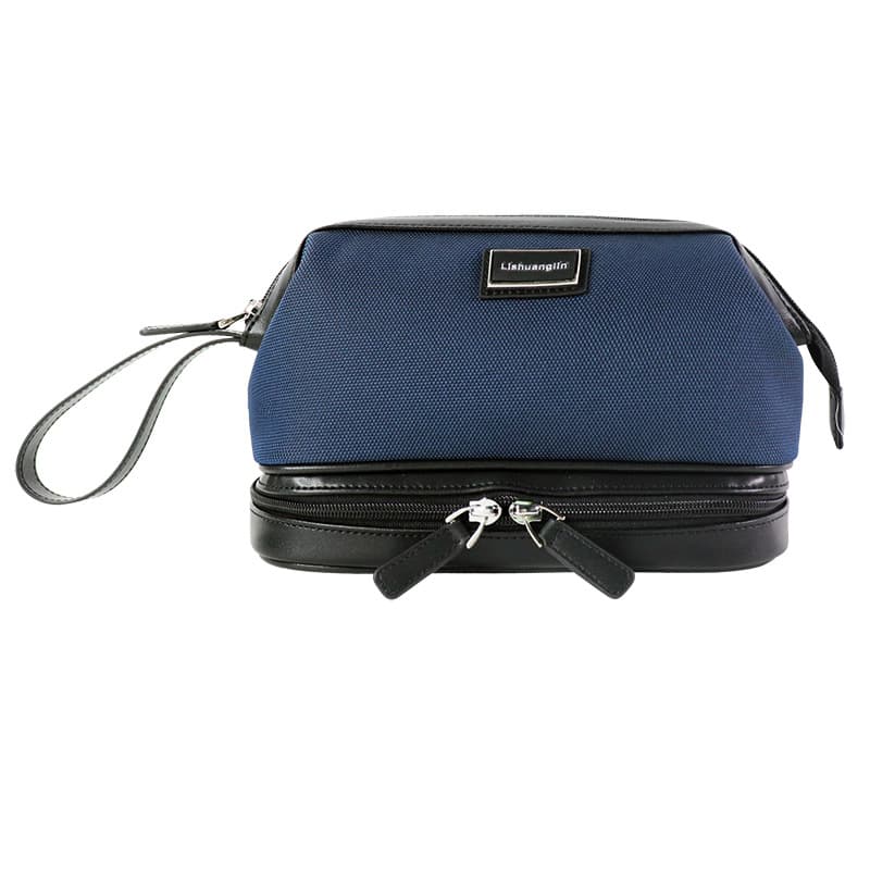 German Men's Toiletry Bag, New Cross-Border Model, Dry and Wet Separation Storage Bag, Large Capacity Waterproof Cosmetic Bag for Business Trips and Travel