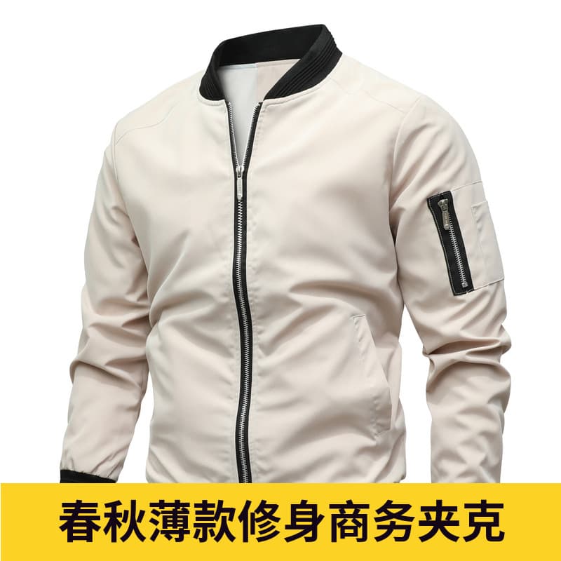 Factory Direct New Cross-Border Spring/Autumn Men's Casual Jacket Youth Top Fashion Simple Coat Versatile Men