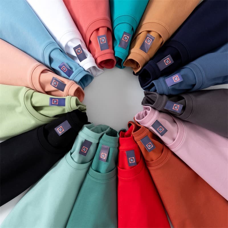 Ice Oxygen Cotton Ammonia Cotton Summer Trendy Heavy Cool Ice Silk Cotton Short Sleeve T-Shirt Unisex Solid Color Base Layer