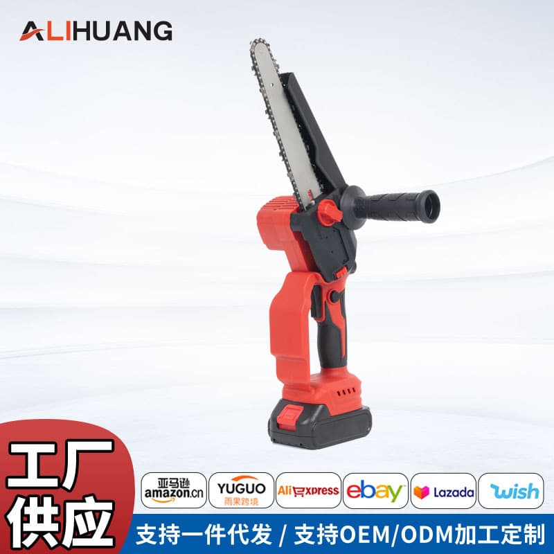 Foreign trade multifunctional 6-inch logging saw, 8-inch brushless high-power electric chainsaw, household portable mini pruning saw