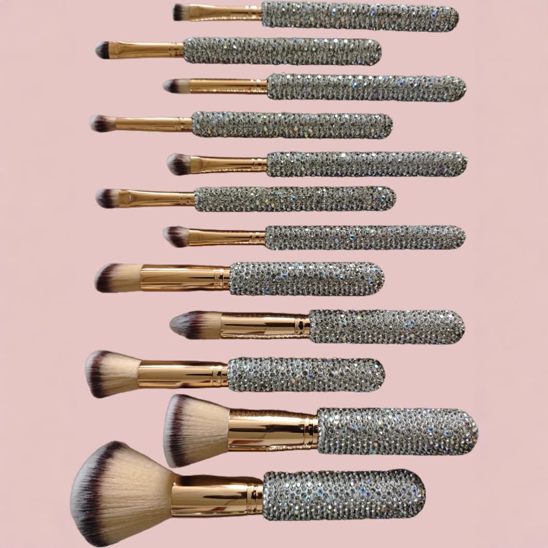 Makeup Brush Clay Processing Diamond Eyeshadow Makeup Brush Set Factory Animal Hair Makeup Brush