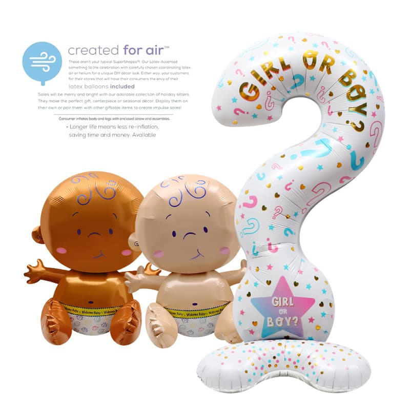 Engagement Party Decoration Props Photo Background Balloons 4D 3D Standing Question Mark Baby Shower Large Balloons